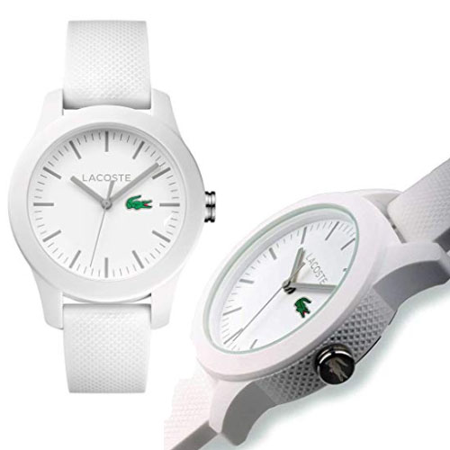 #9 Lacoste Casual White Band Watch